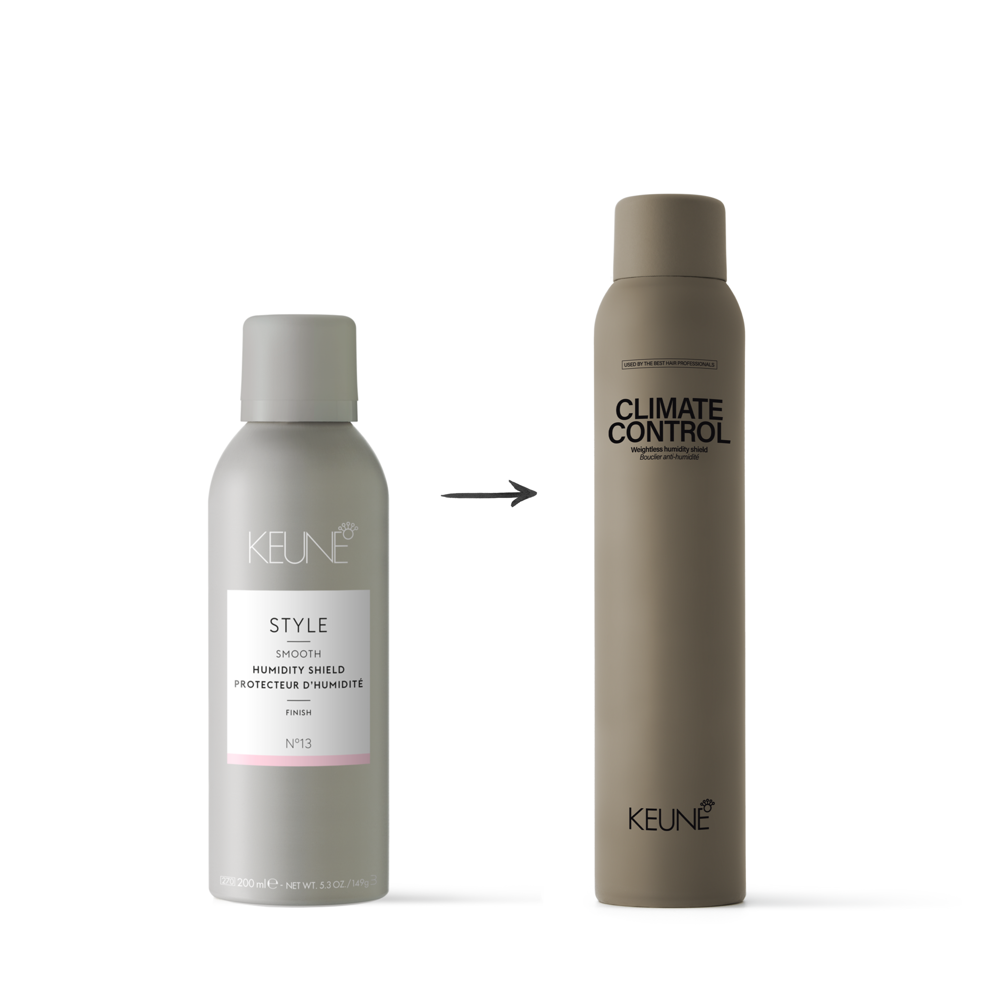 Enjoy frizz-free hair with Keune Climate Control. This weightless hair spray provides up to 90% humidity protection and maintains your hairstyle effortlessly.